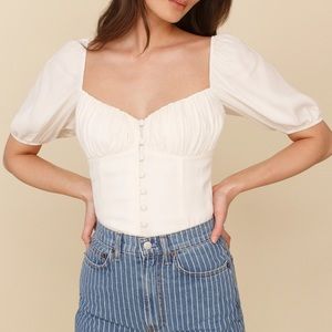 Reformation Buco top
